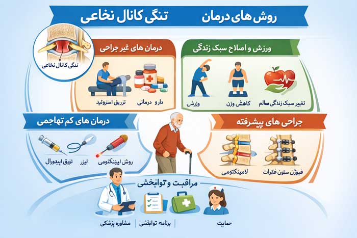 روش های درمان تنگی کانال نخاعی