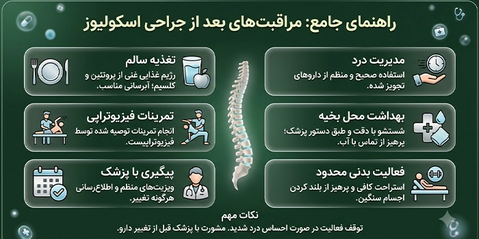 فعالیتهای مجاز و ممنوع بعد از عمل اسکولیوز