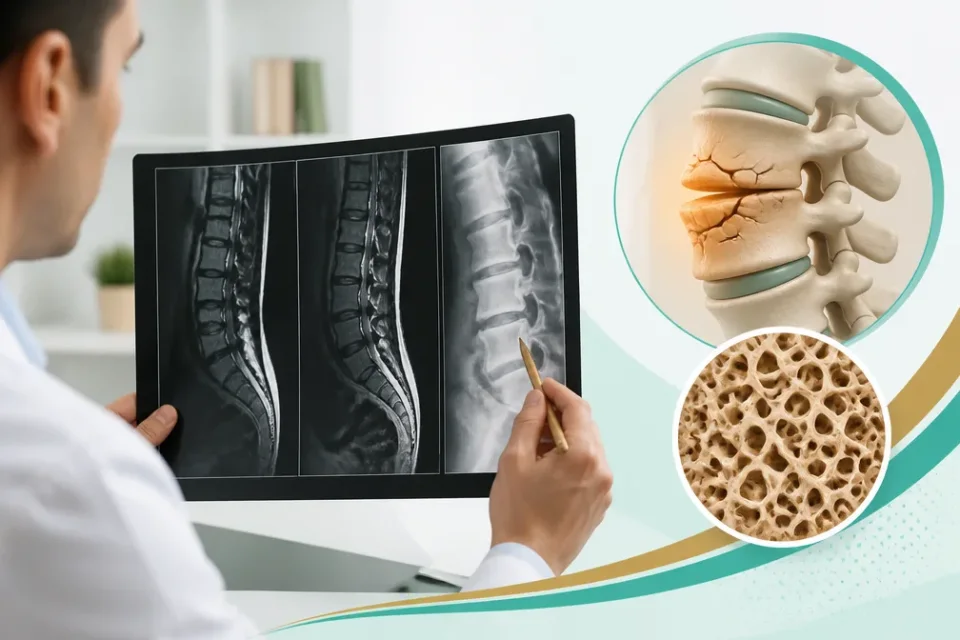 نمای توضیحی درباره بررسی پوکی استخوان و علت زمینهای